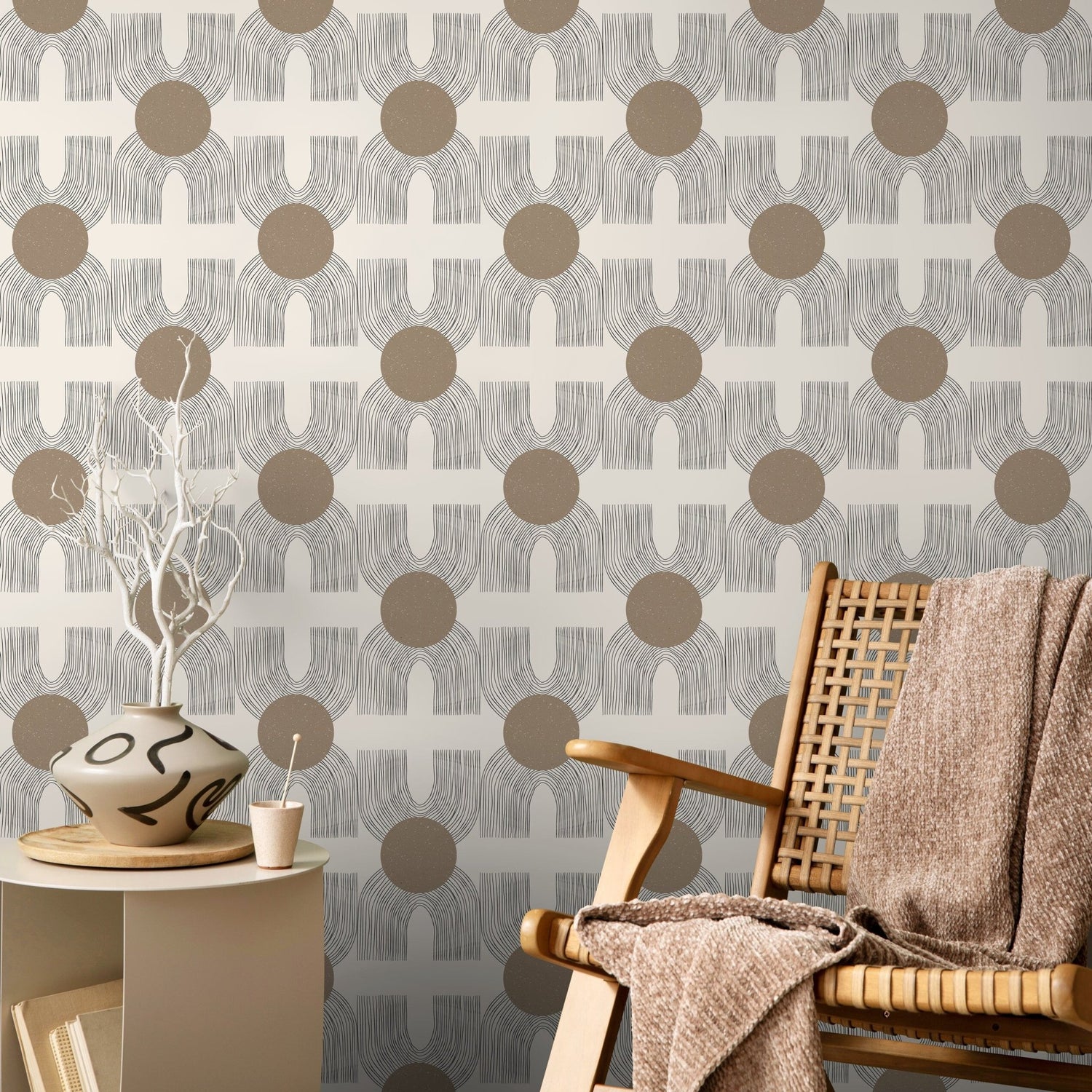 Geometric Elegance Wallpaper - C198 - WallTrend