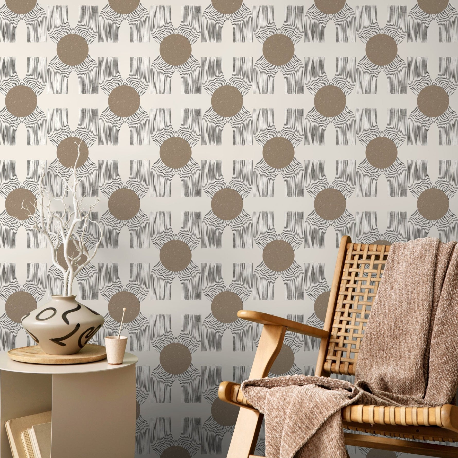 Geometric Elegance Wallpaper - C198 - WallTrend