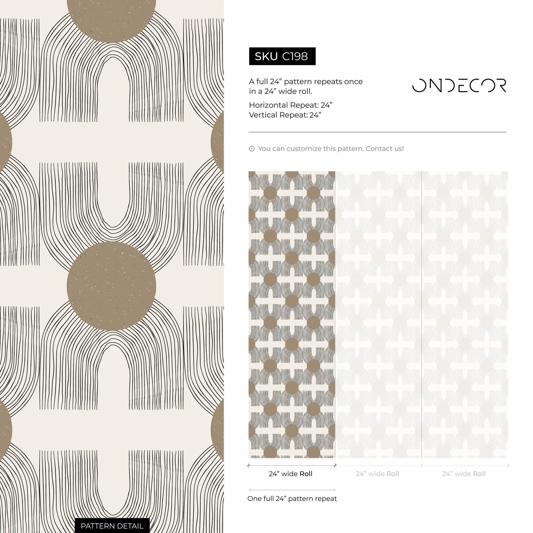 Geometric Elegance Wallpaper - C198 - WallTrend