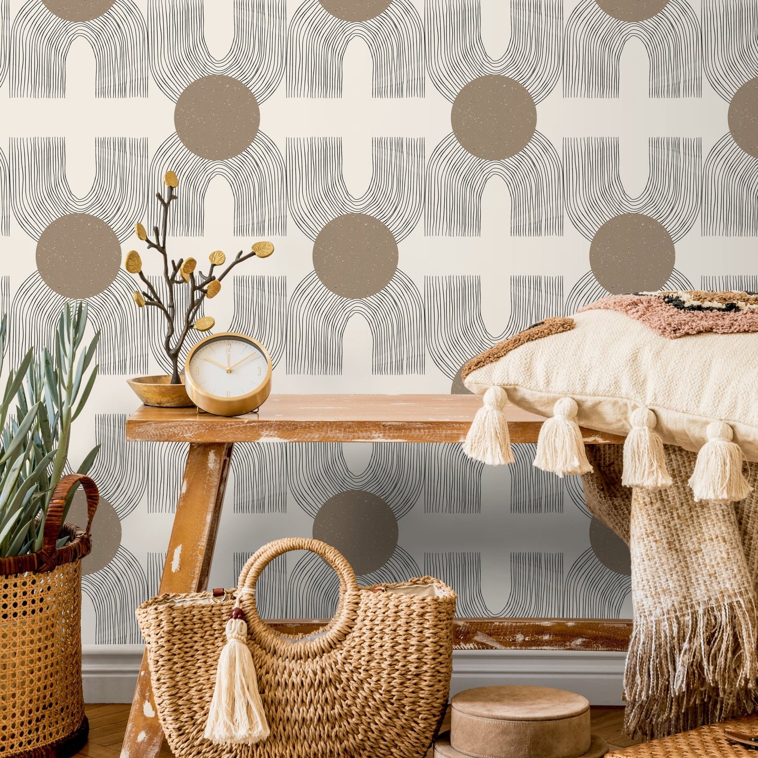 Geometric Elegance Wallpaper - C198 - WallTrend