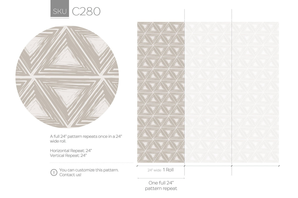 Geometric Elegance Wallpaper - C280 - WallTrend