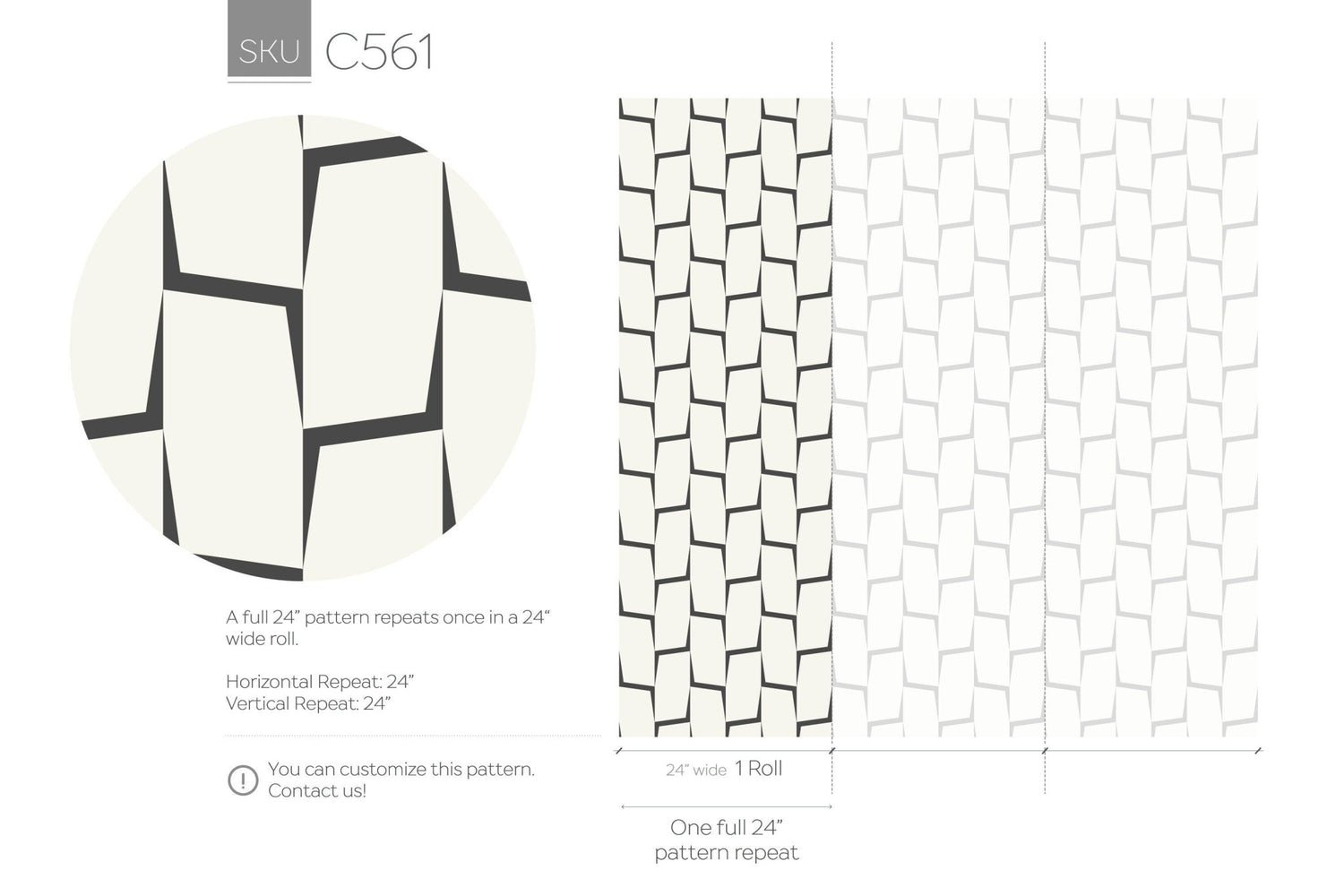 Geometric Elegance Wallpaper - C561 - WallTrend