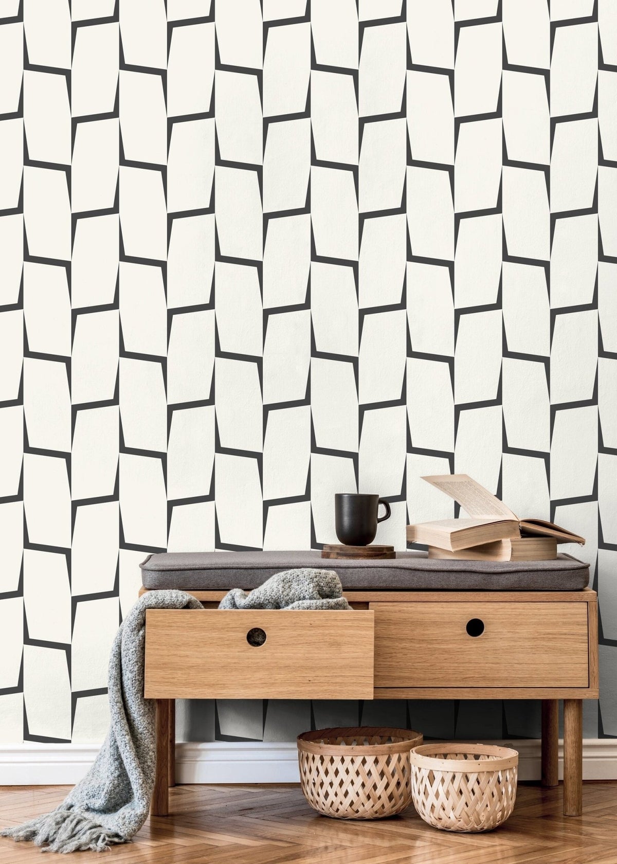 Geometric Elegance Wallpaper - C561 - WallTrend