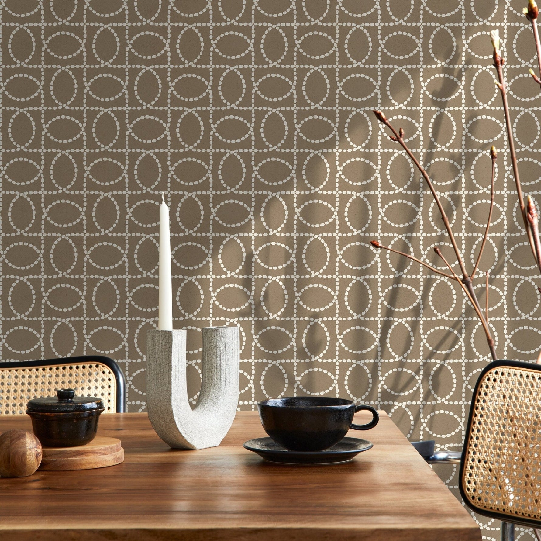 Geometric Elegance Wallpaper - C842 - WallTrend