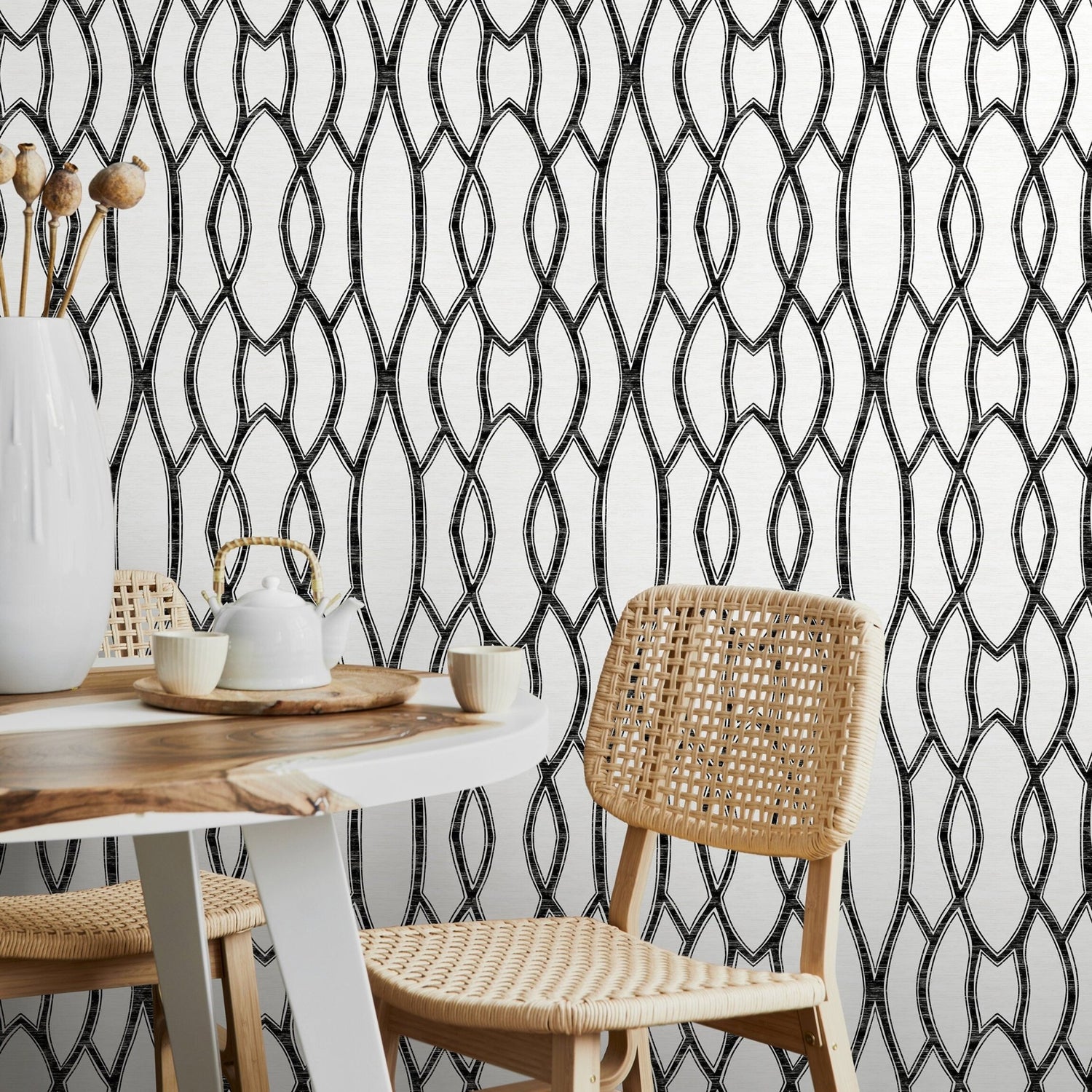 Geometric Elegance Wallpaper - C887 - WallTrend