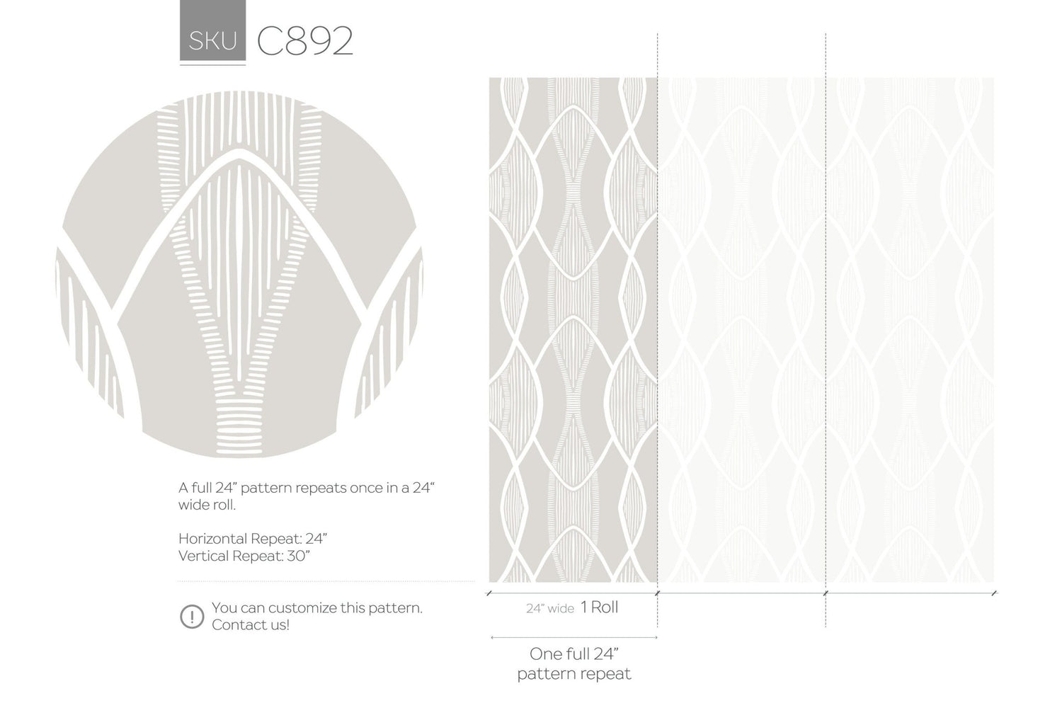 Geometric Elegance Wallpaper - C892 - WallTrend