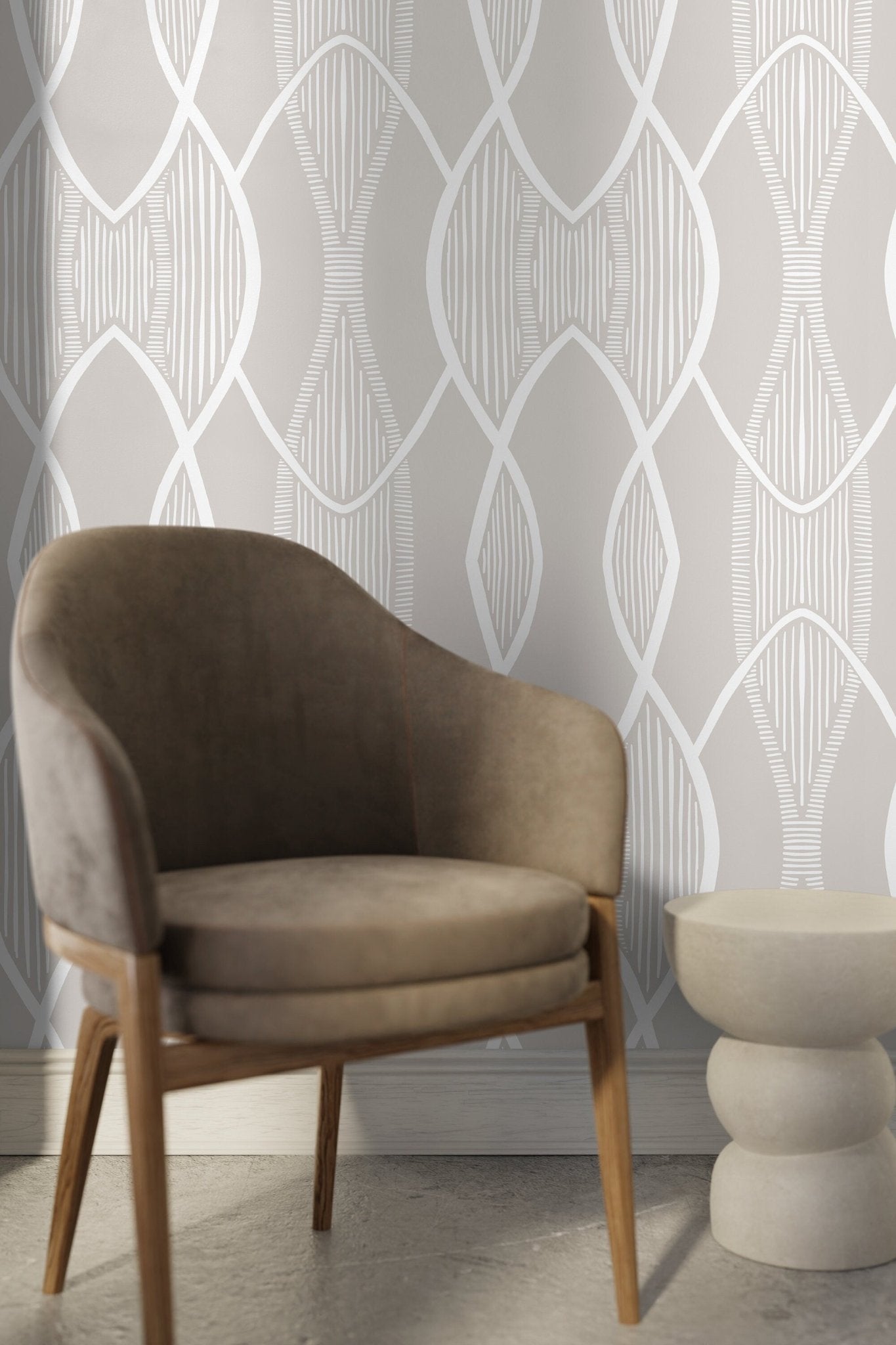 Geometric Elegance Wallpaper - C892 - WallTrend