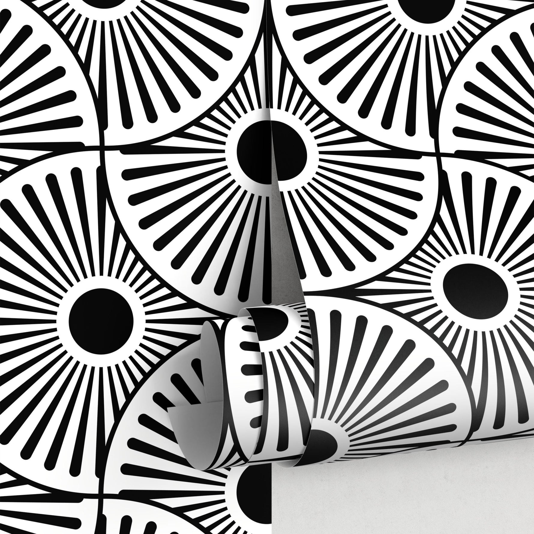 Geometric Fan Array Wallpaper - B859 - WallTrend