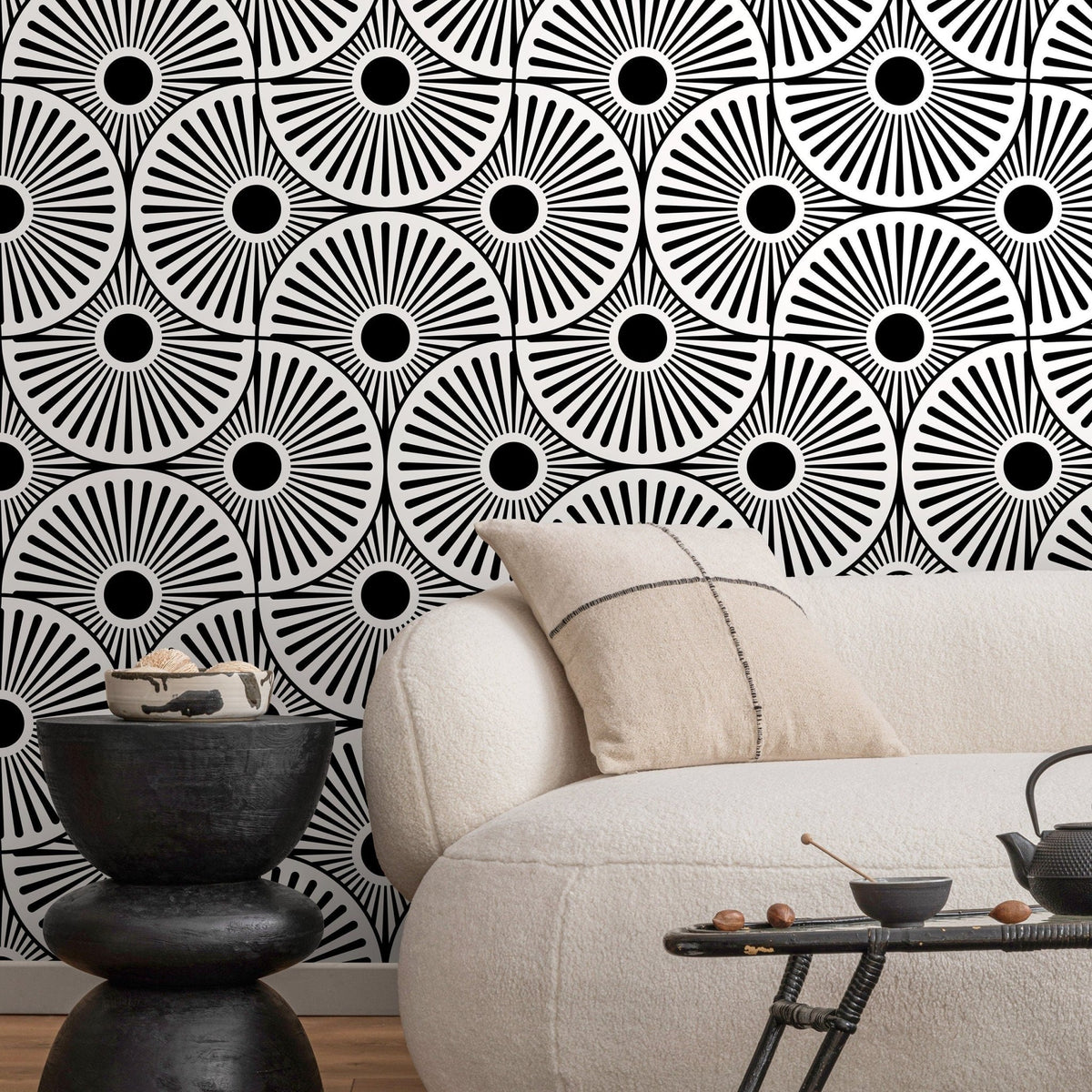 Geometric Fan Array Wallpaper - B859 - WallTrend