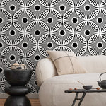 Geometric Fan Array Wallpaper - B859 - WallTrend