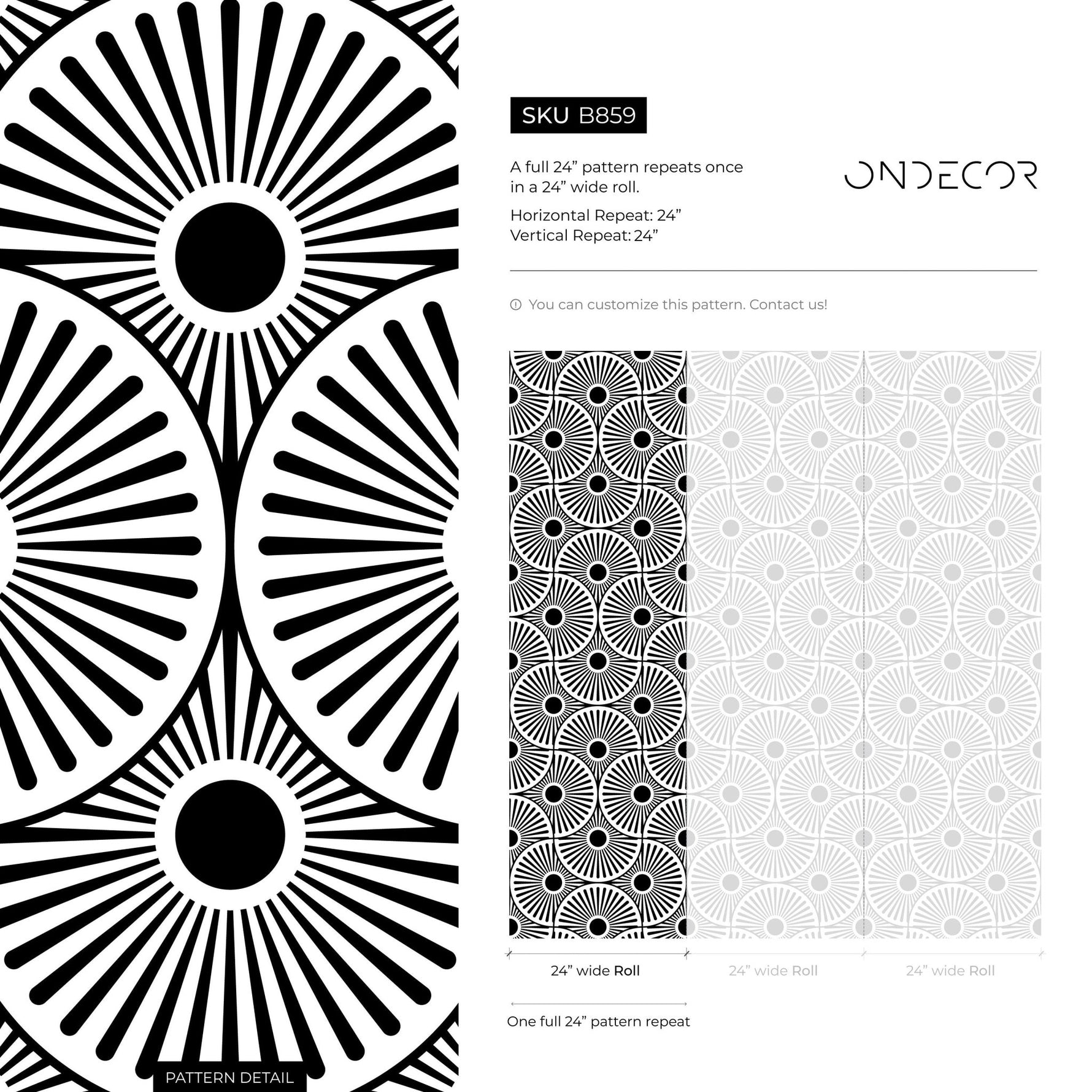 Geometric Fan Array Wallpaper - B859 - WallTrend