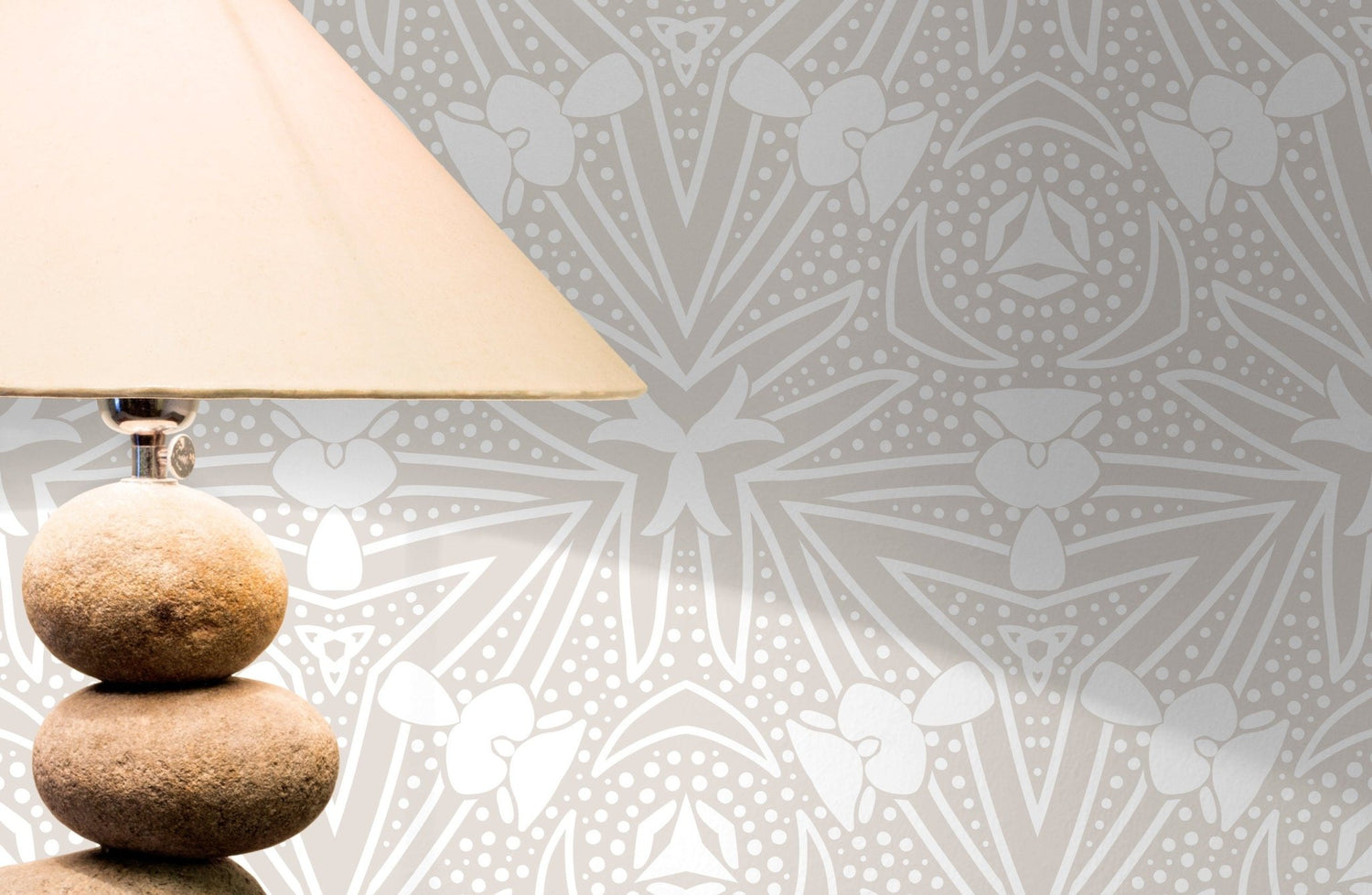 Geometric Floral Elegance Wallpaper - X020 - WallTrend