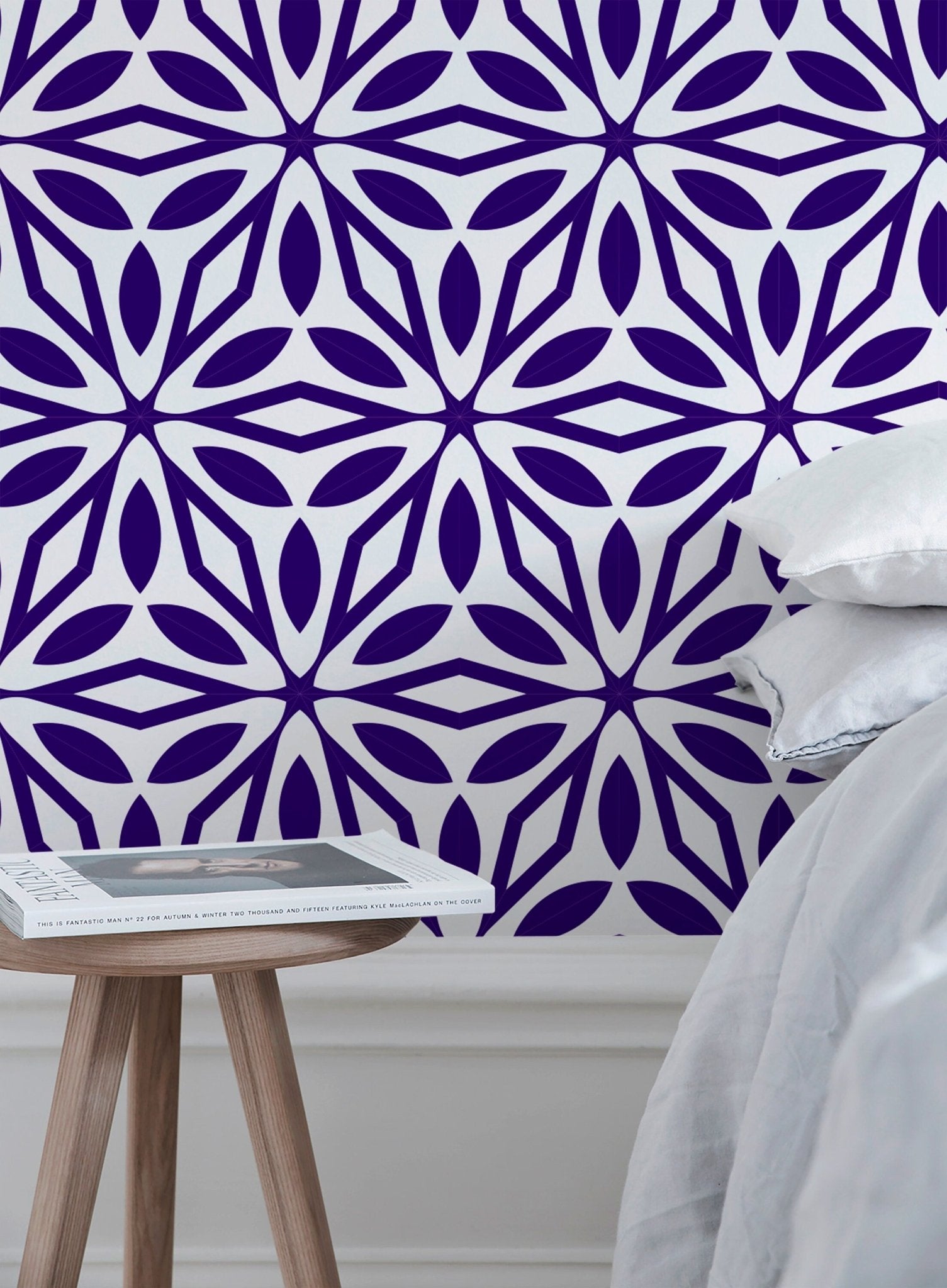 Geometric Floral Essence Wallpaper - B065 - WallTrend