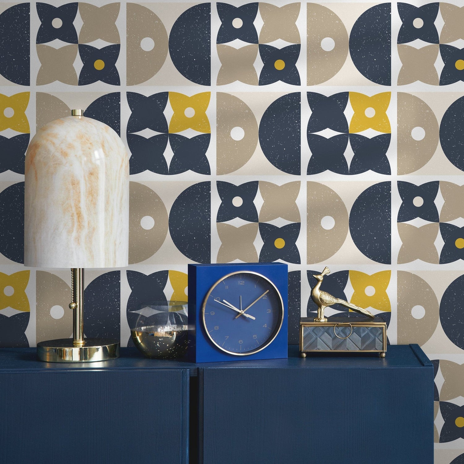 Geometric Harmony Wallpaper - A866 - WallTrend