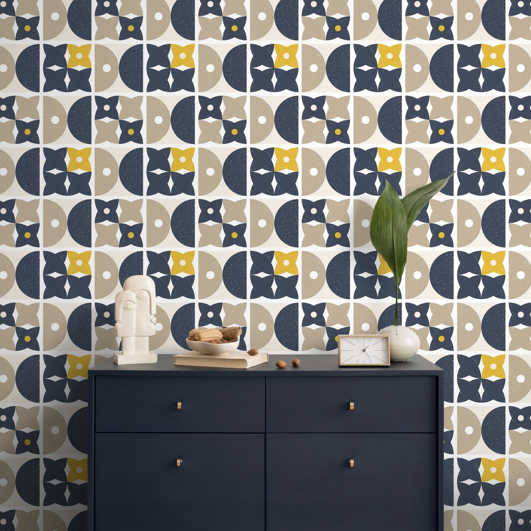 Geometric Harmony Wallpaper - A866 - WallTrend