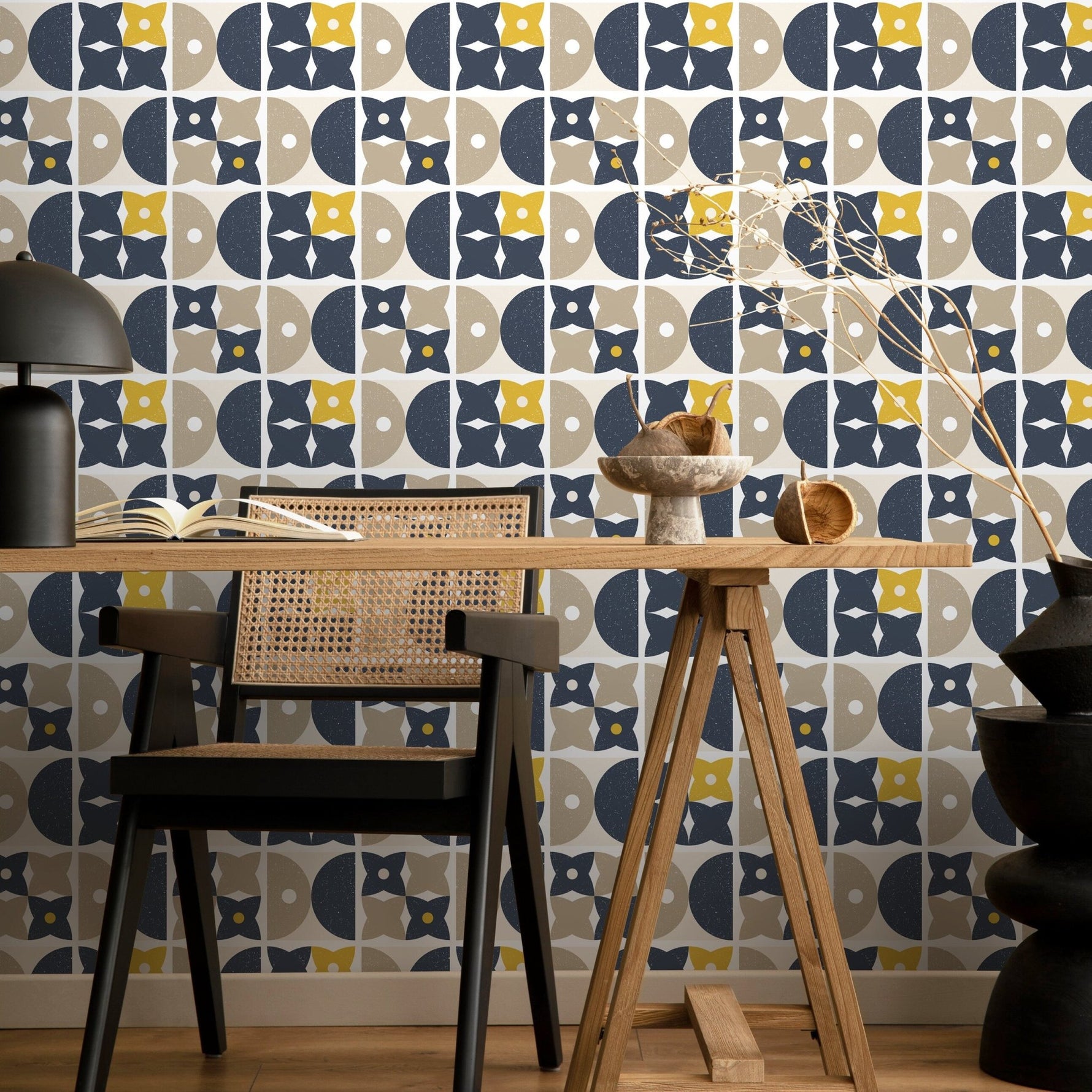 Geometric Harmony Wallpaper - A866 - WallTrend