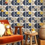 Geometric Harmony Wallpaper - A866 - WallTrend