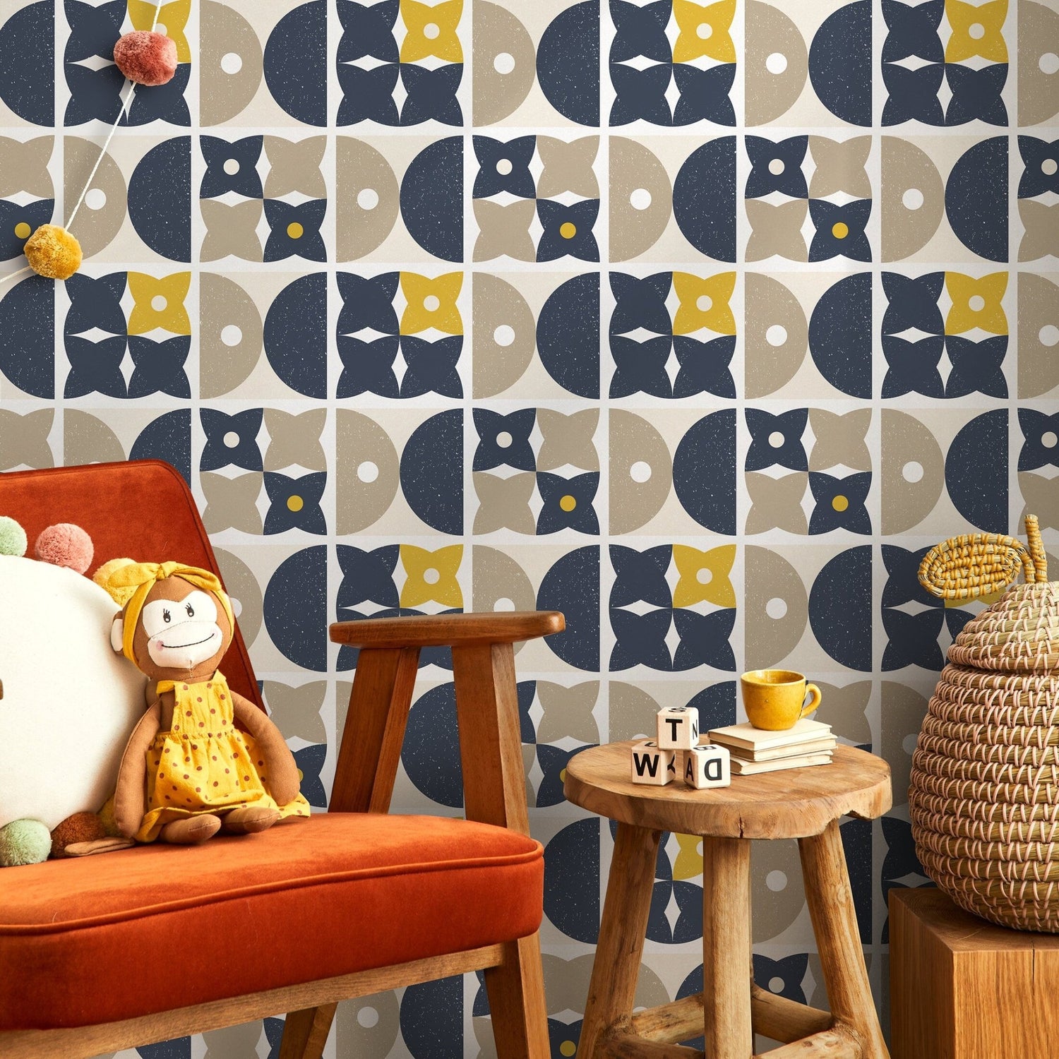 Geometric Harmony Wallpaper - A866 - WallTrend