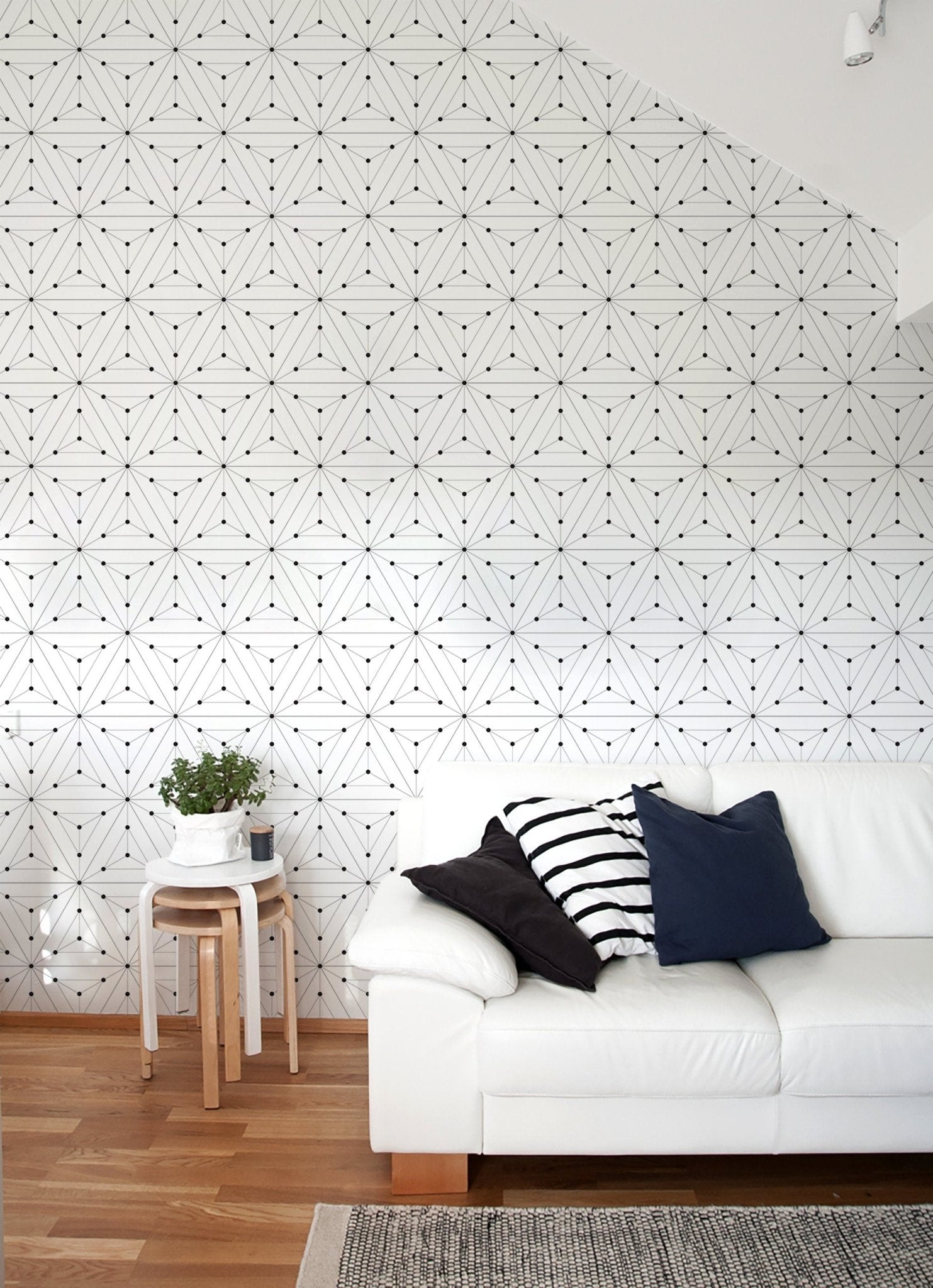 Geometric Harmony Wallpaper - B035 - WallTrend