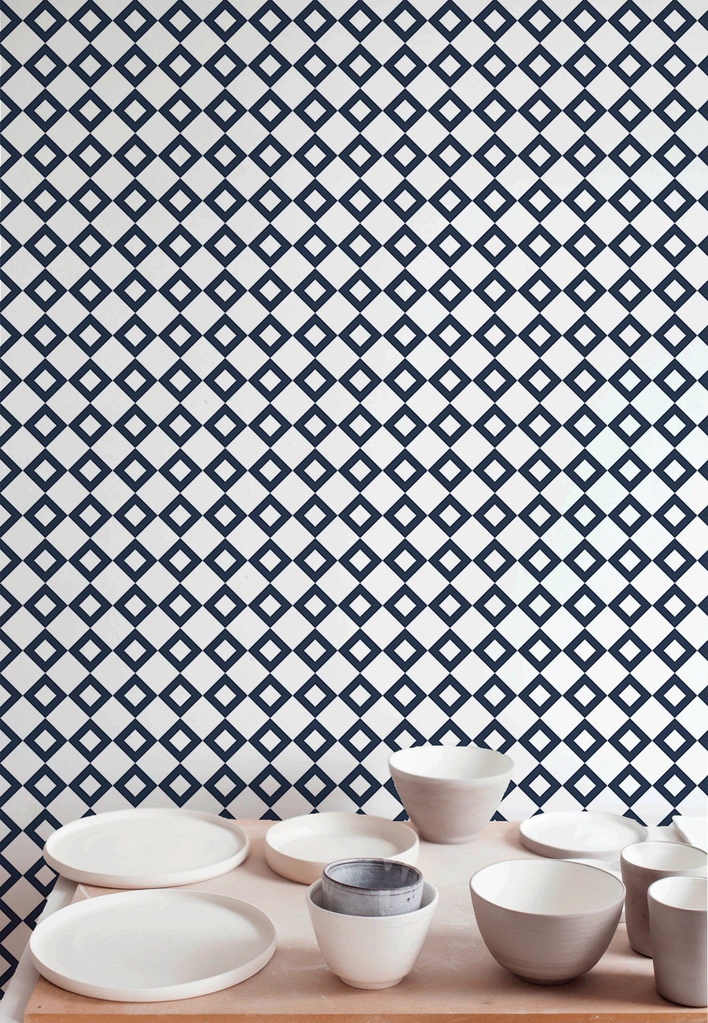 Geometric Harmony Wallpaper - B107 - WallTrend