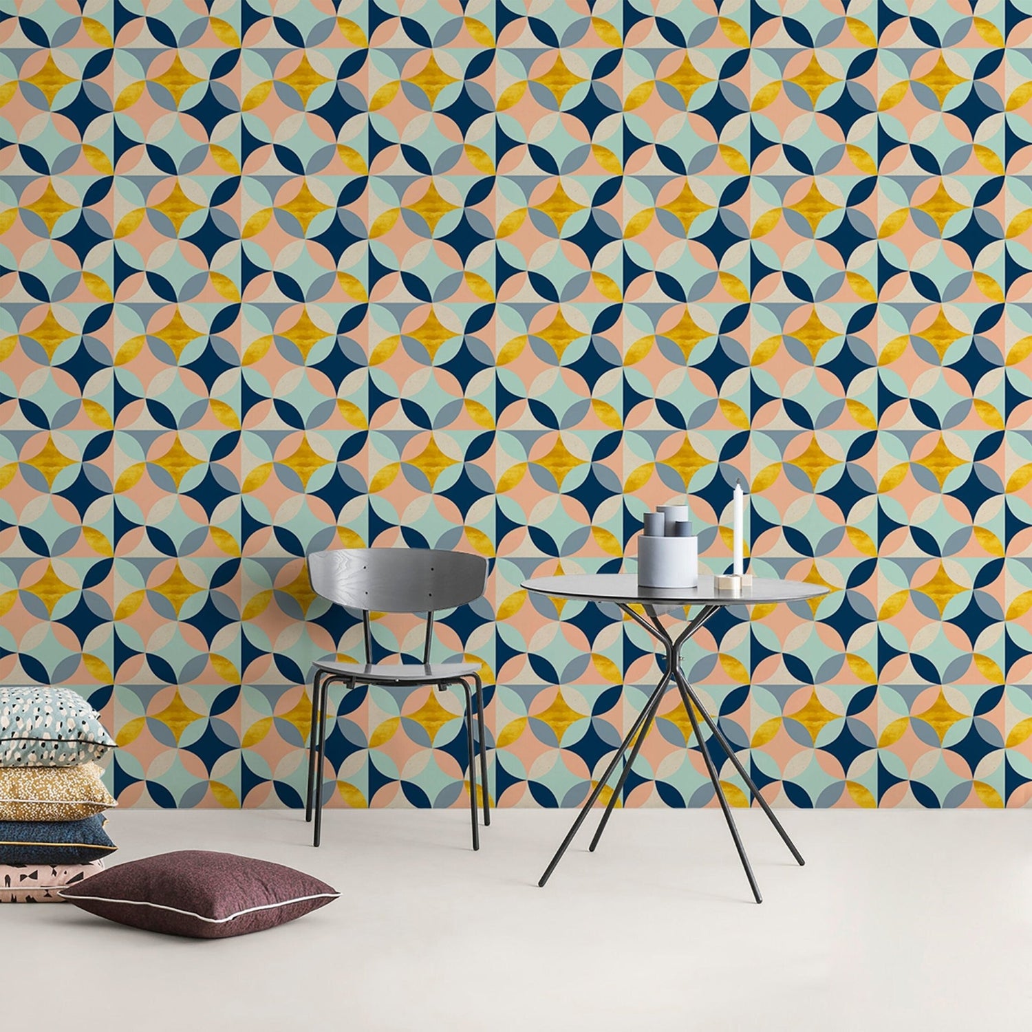 Geometric Harmony Wallpaper - B423 - WallTrend