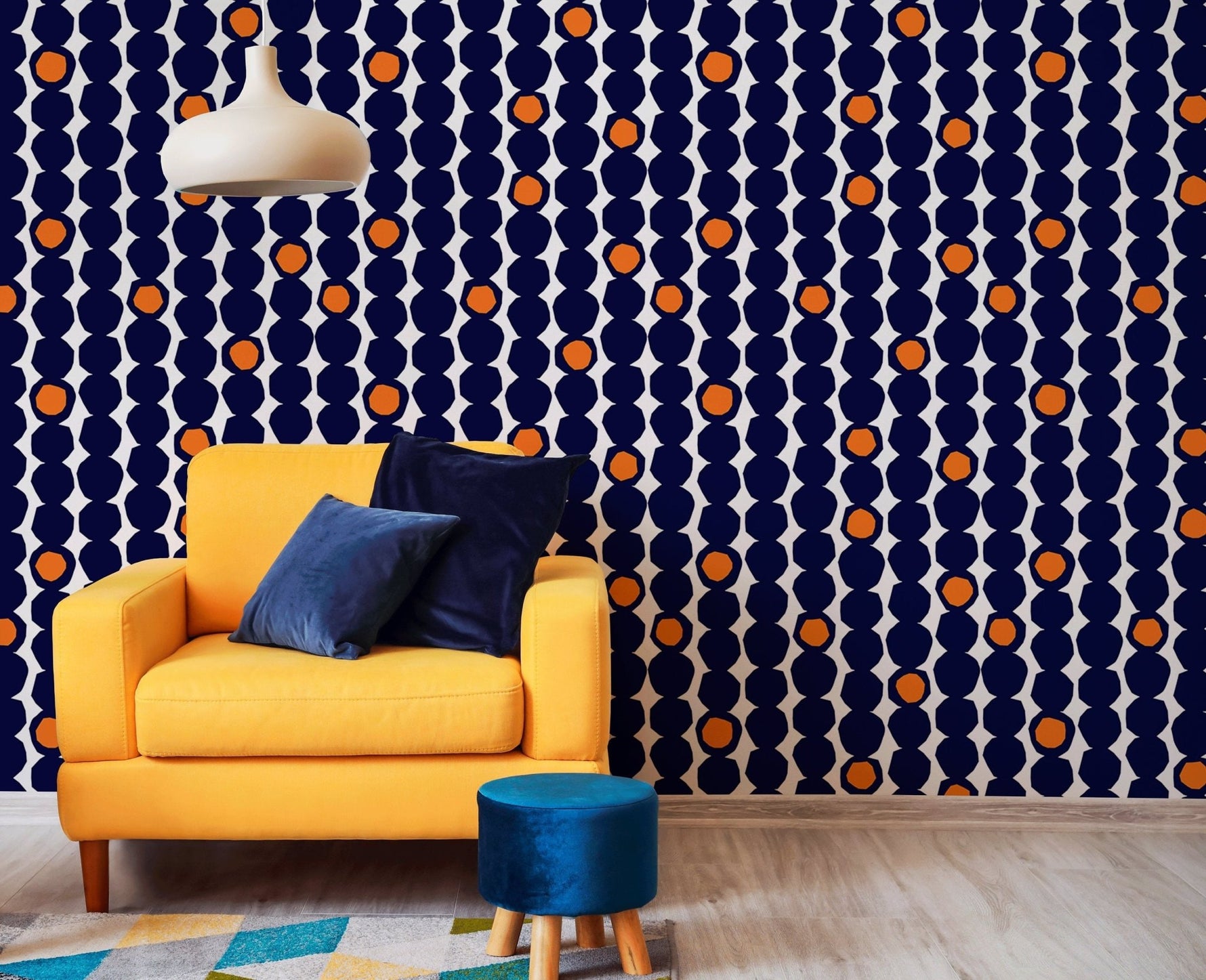 Geometric Harmony Wallpaper - B434 - WallTrend