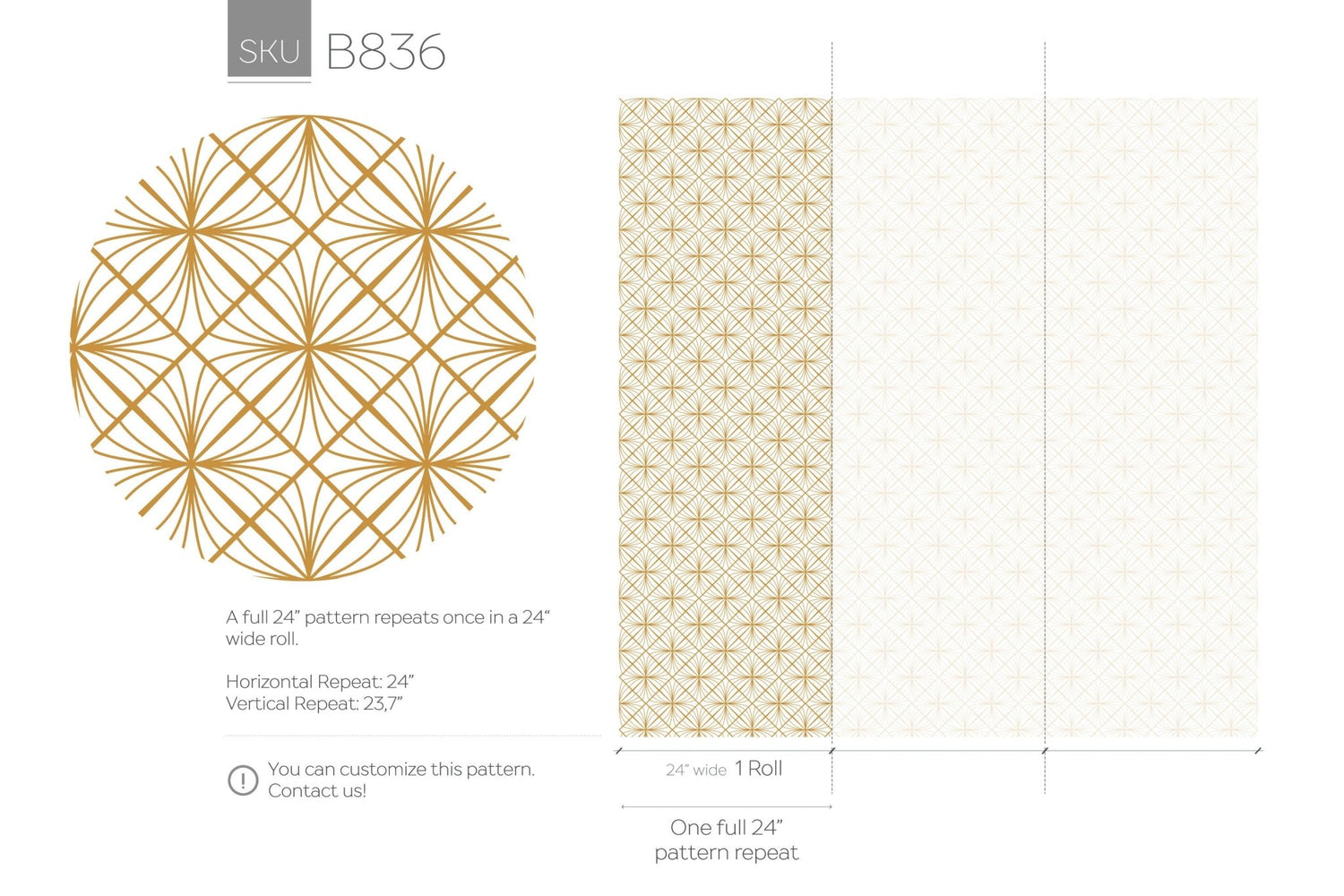 Geometric Harmony Wallpaper - B836 - WallTrend