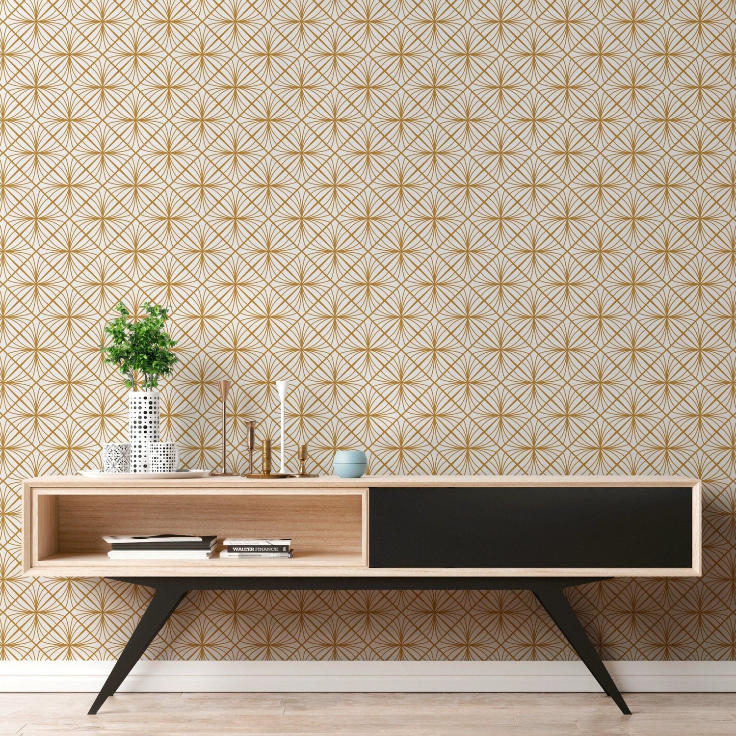 Geometric Harmony Wallpaper - B836 - WallTrend