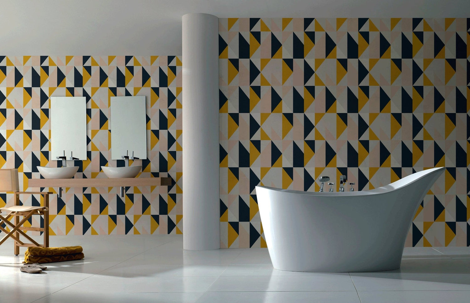 Geometric Harmony Wallpaper - B847 - WallTrend