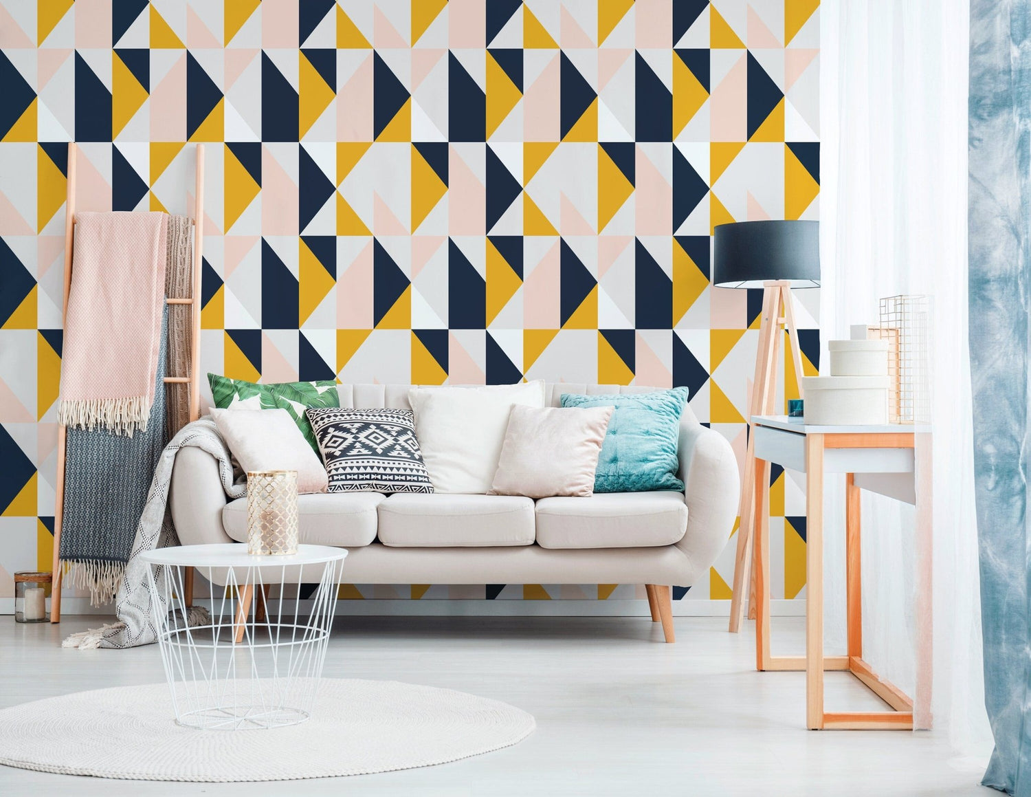 Geometric Harmony Wallpaper - B847 - WallTrend