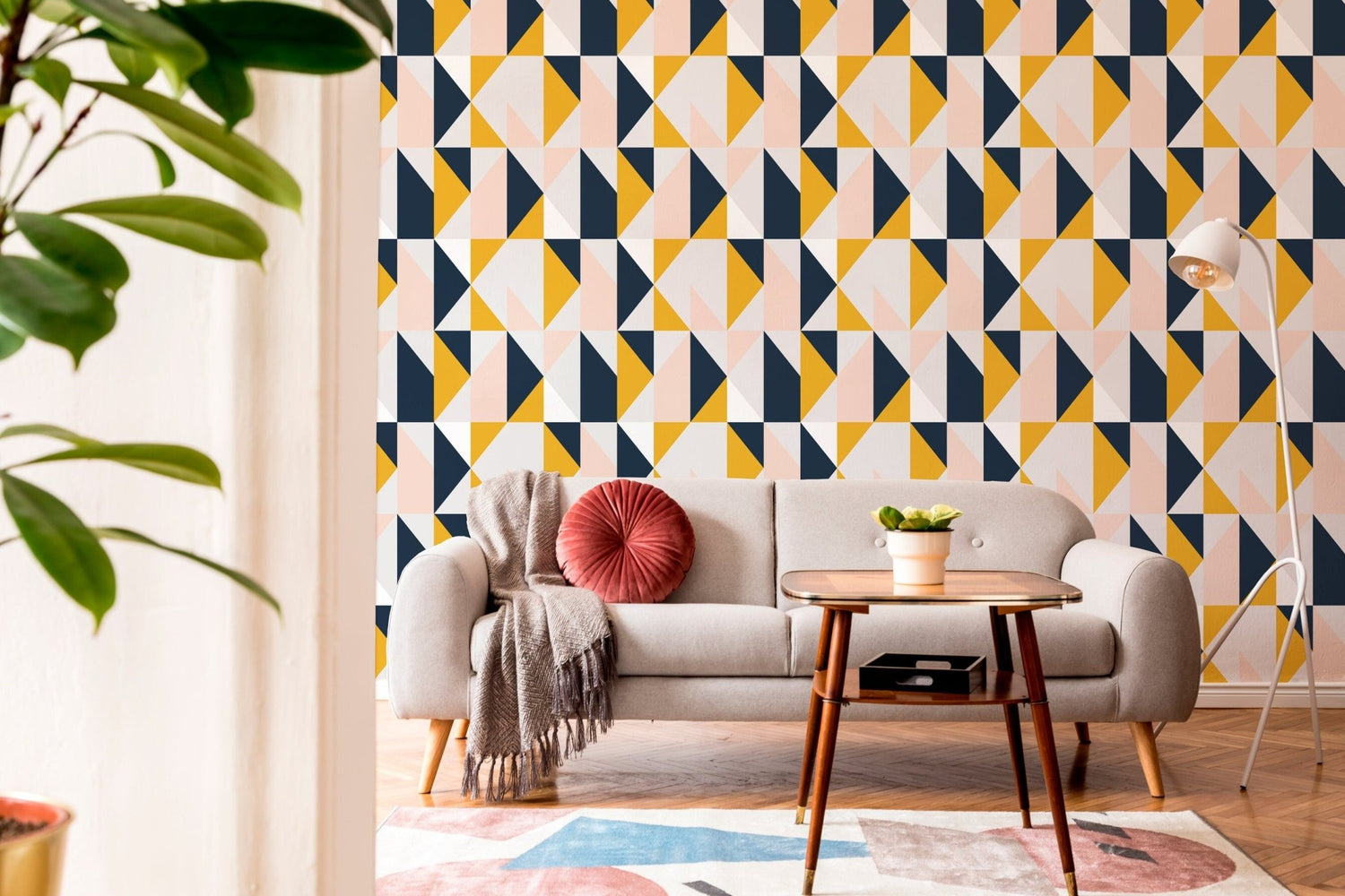 Geometric Harmony Wallpaper - B847 - WallTrend