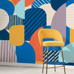 Geometric Harmony Wallpaper - C023 - WallTrend