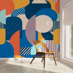 Geometric Harmony Wallpaper - C023 - WallTrend