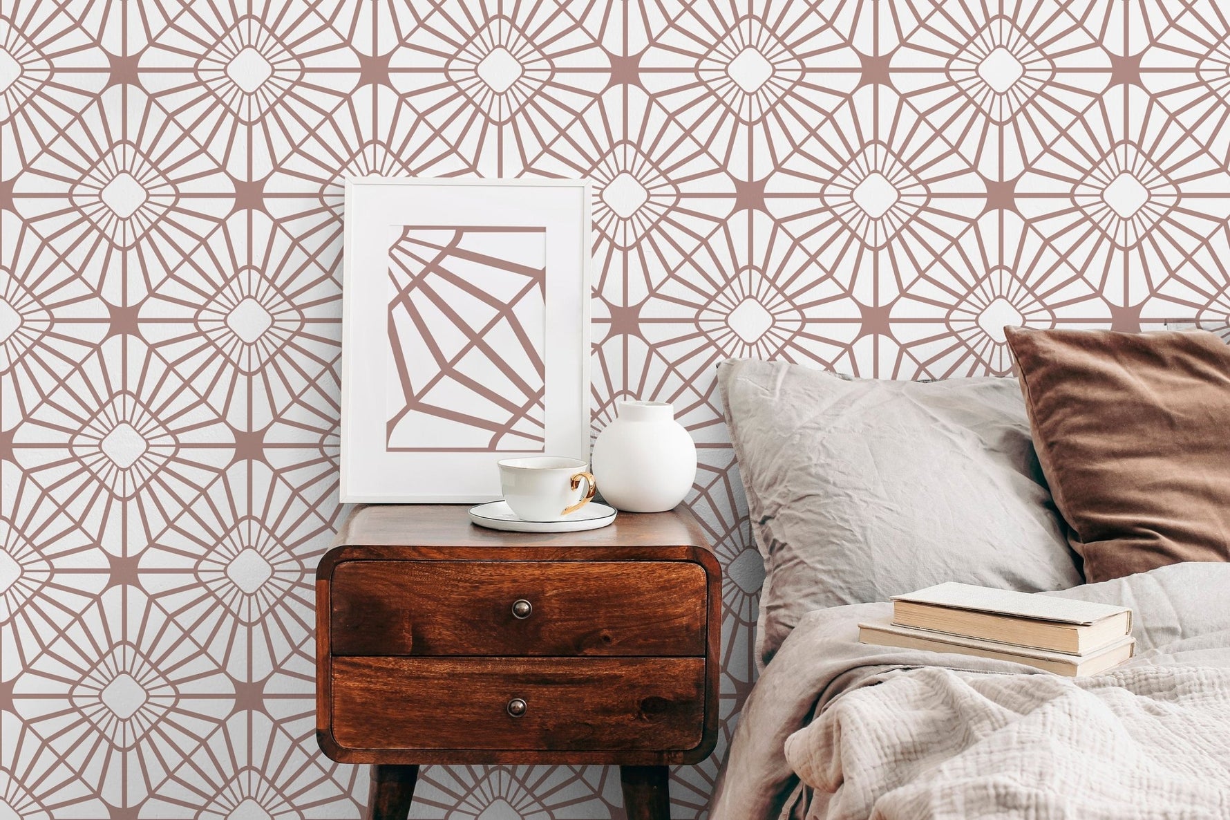 Geometric Harmony Wallpaper - C036 - WallTrend