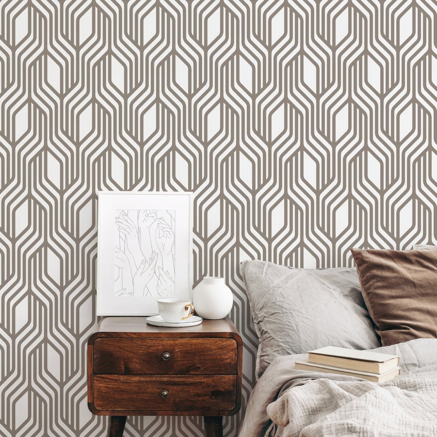Geometric Harmony Wallpaper - C287 - WallTrend