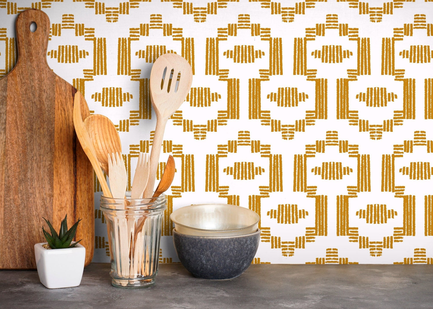 Geometric Harmony Wallpaper - C542 - WallTrend