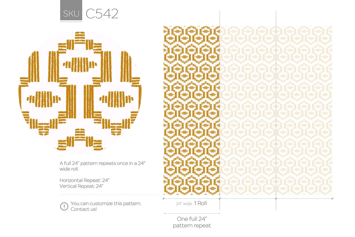 Geometric Harmony Wallpaper - C542 - WallTrend