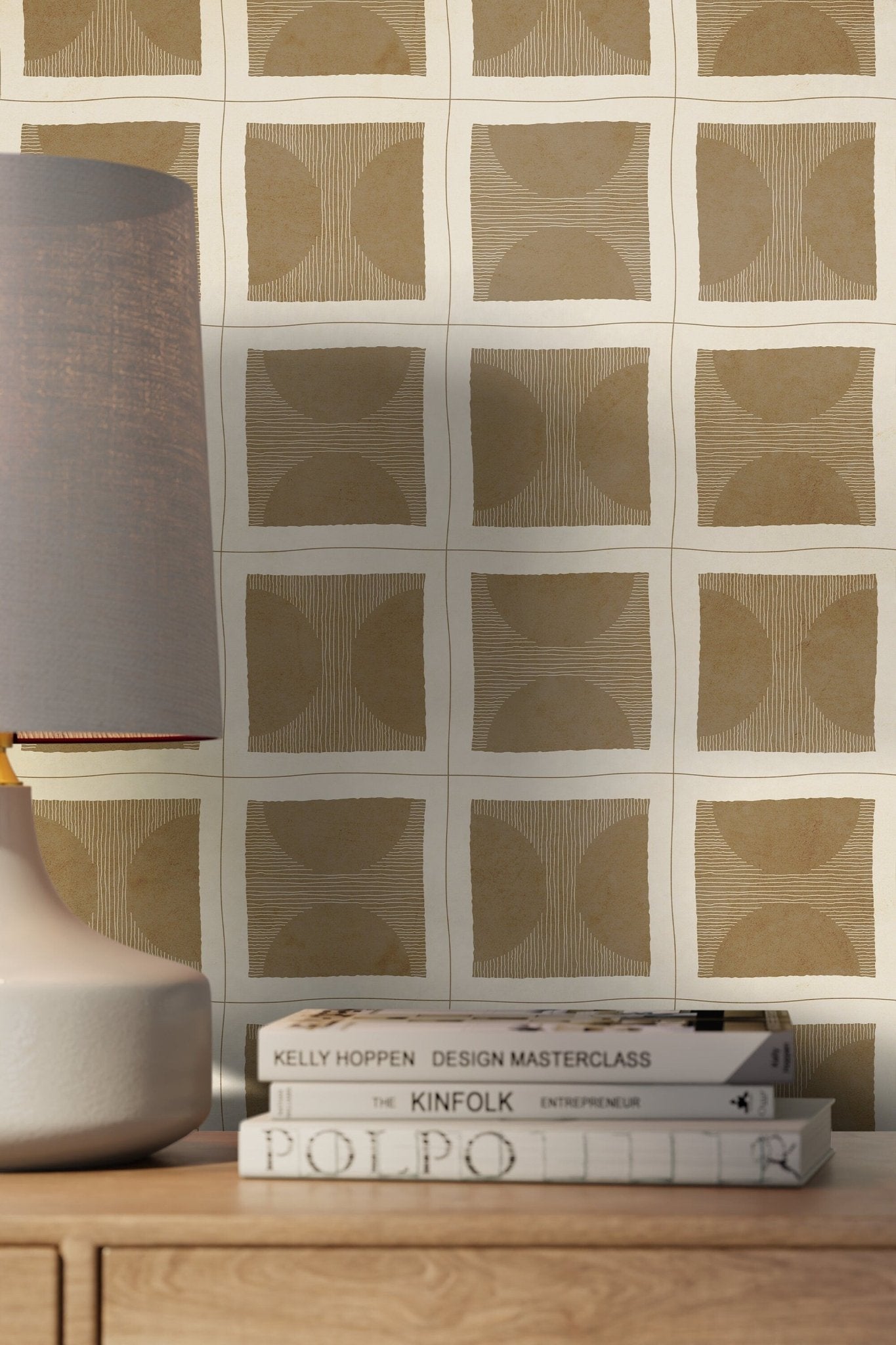 Geometric Harmony Wallpaper - C770 - WallTrend