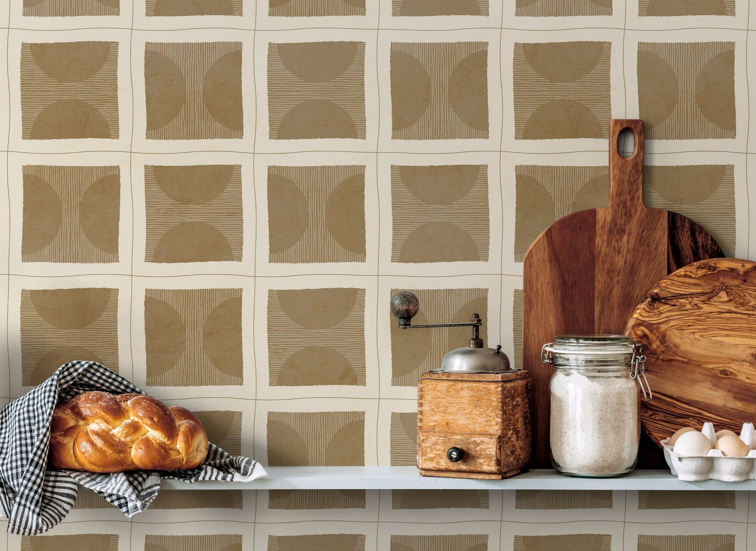 Geometric Harmony Wallpaper - C770 - WallTrend
