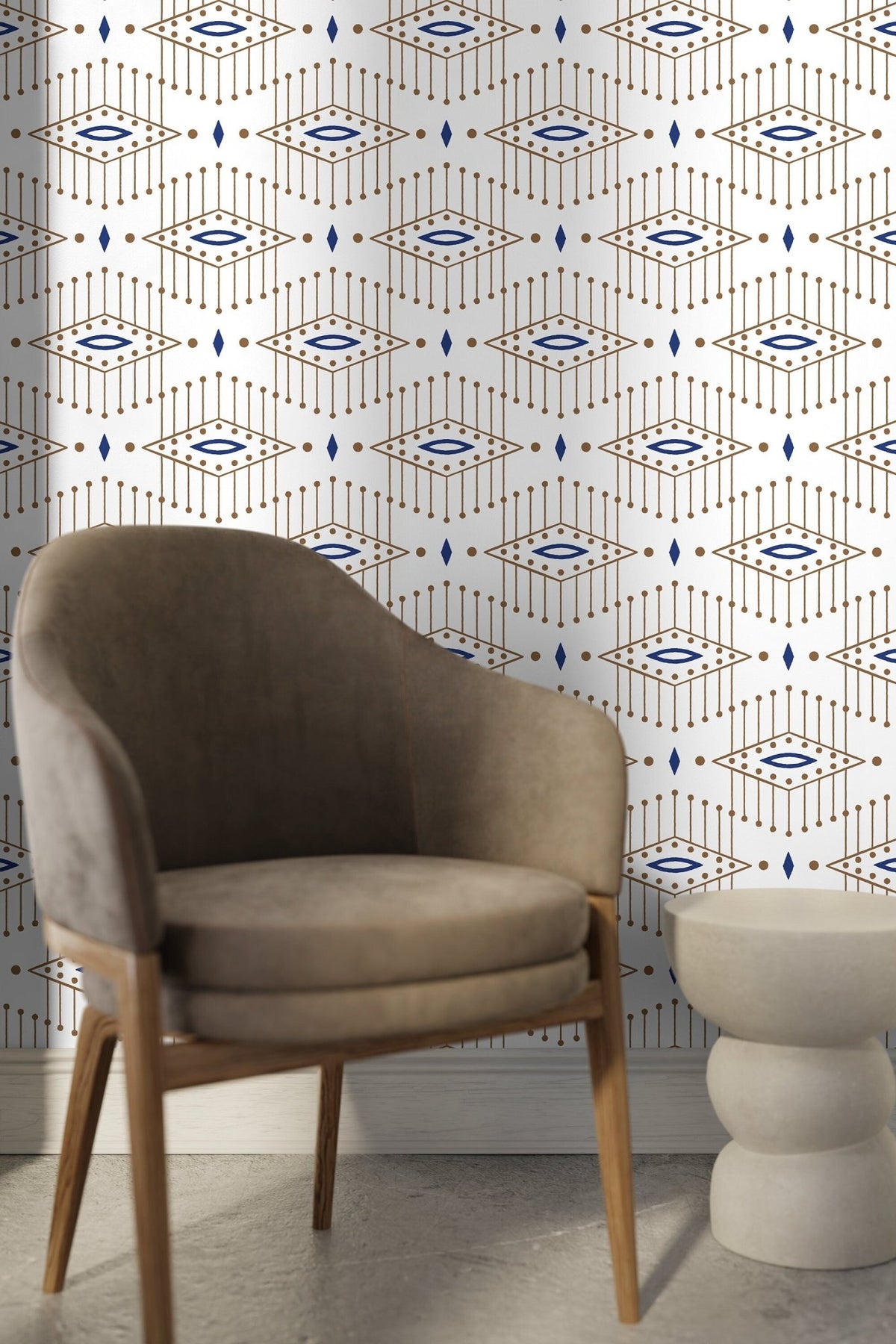 Geometric Harmony Wallpaper - C838 - WallTrend