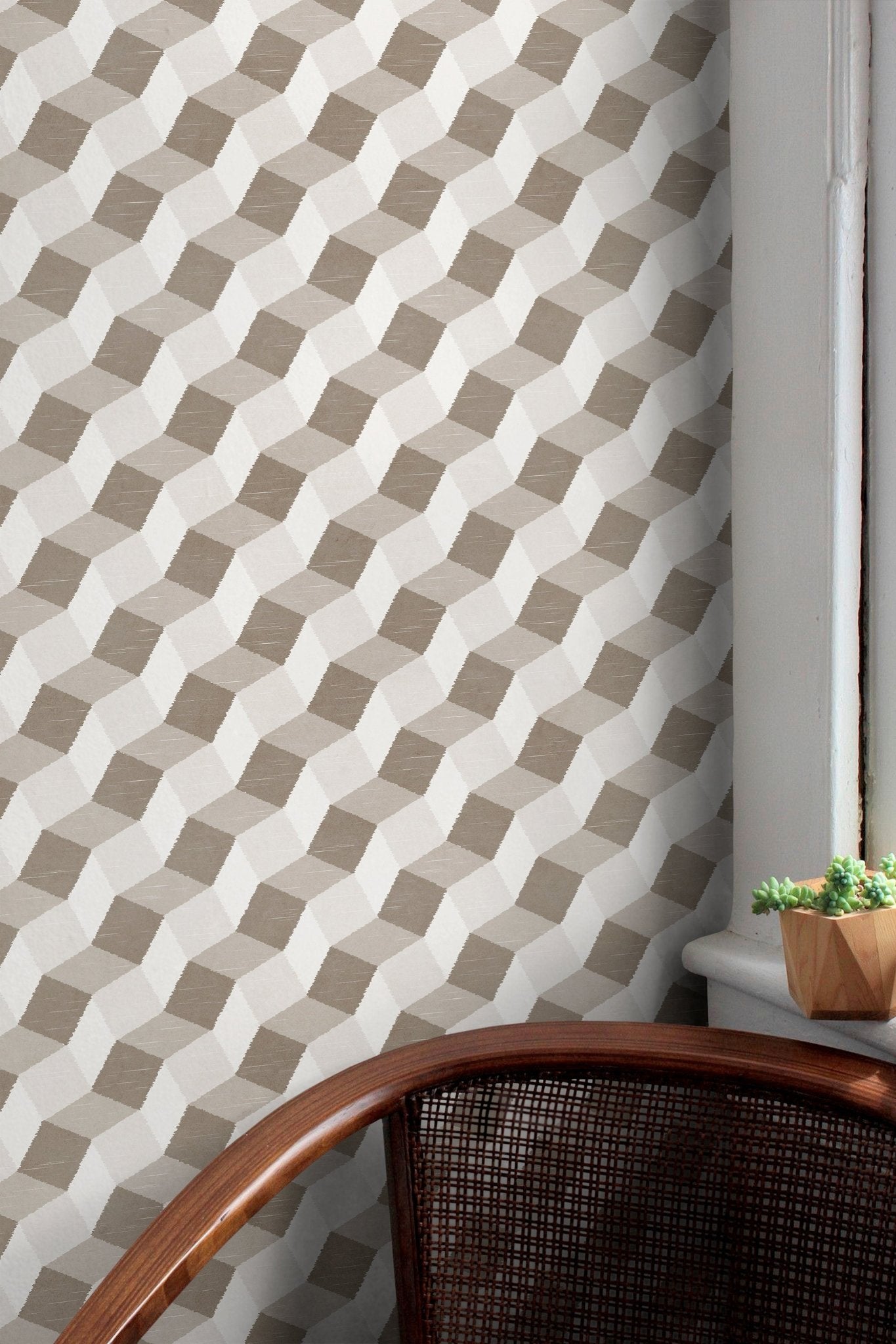 Geometric Harmony Wallpaper - C850 - WallTrend