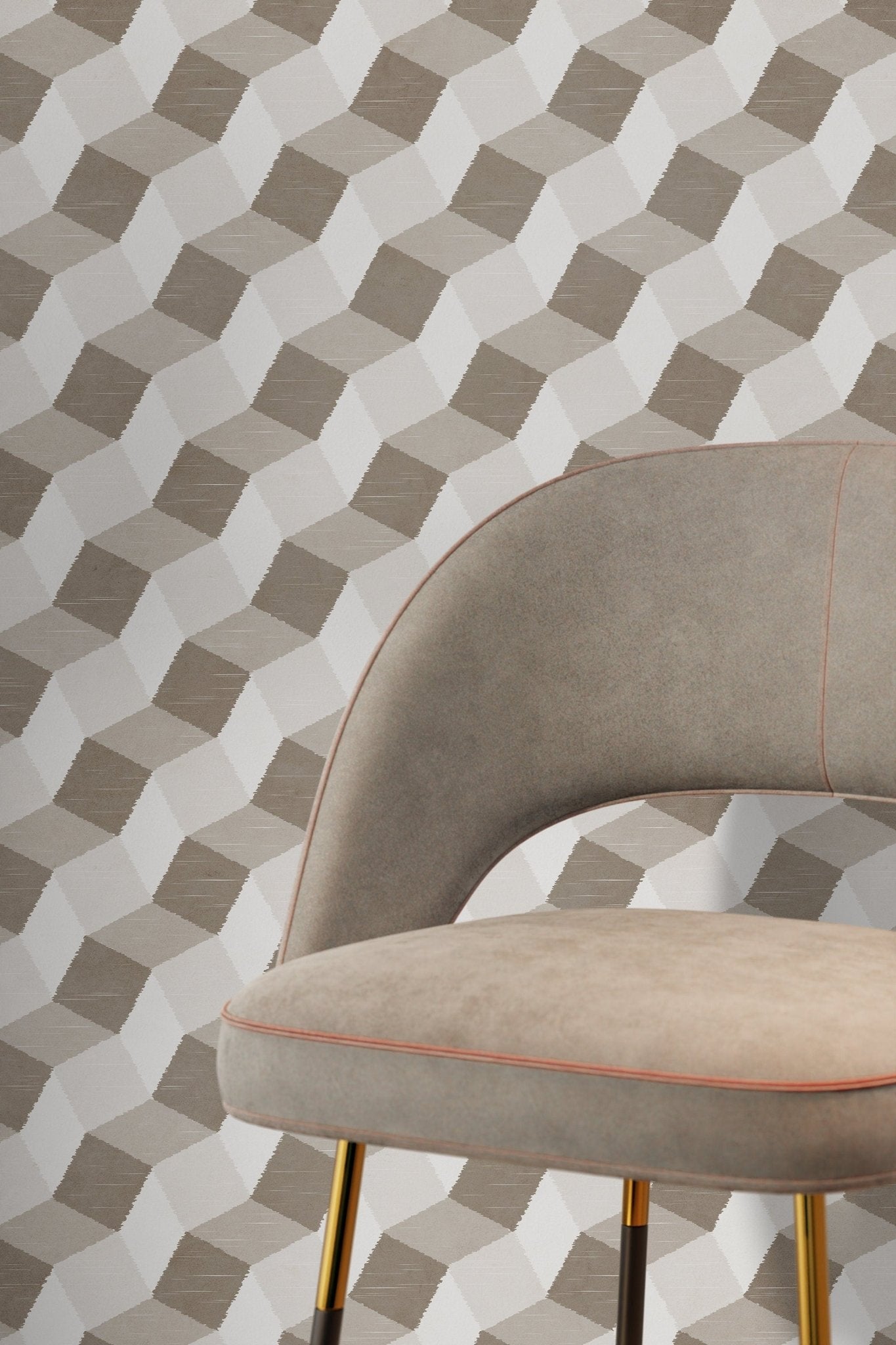 Geometric Harmony Wallpaper - C850 - WallTrend