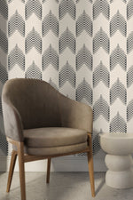 Geometric Herringbone Pattern Wallpaper - C774 - WallTrend