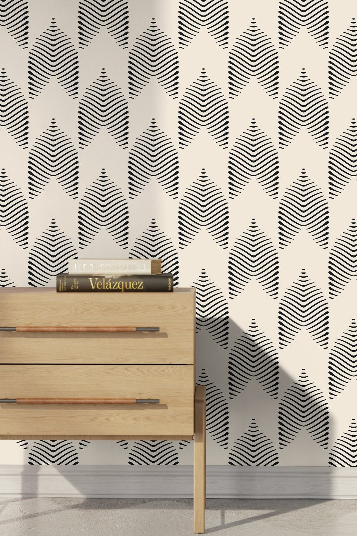 Geometric Herringbone Pattern Wallpaper - C774 - WallTrend