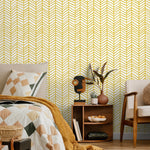 Geometric Herringbone Wallpaper - A052 - WallTrend