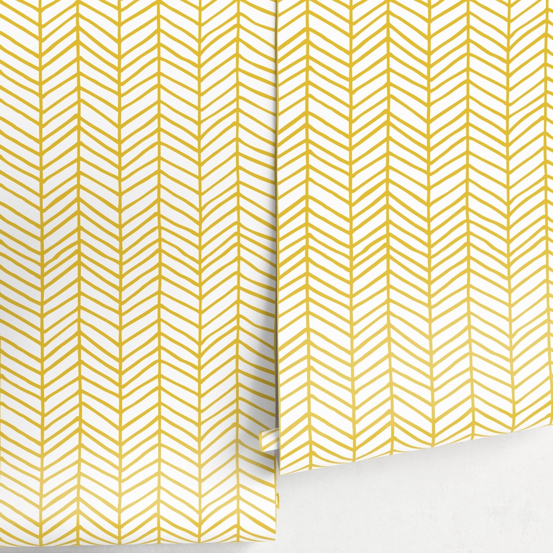 Geometric Herringbone Wallpaper - A052 - WallTrend