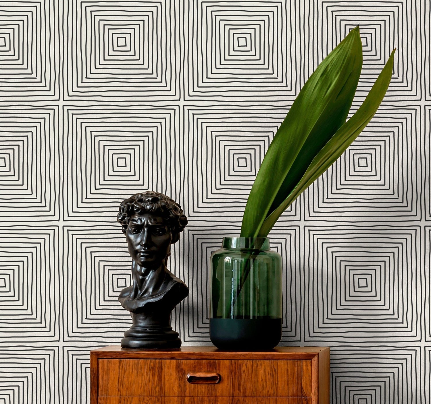 Geometric Illusion Wallpaper - C277 - WallTrend