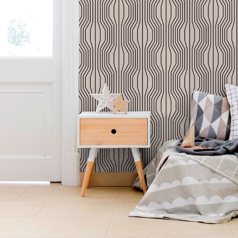 Geometric Illusion Wallpaper - C303 - WallTrend