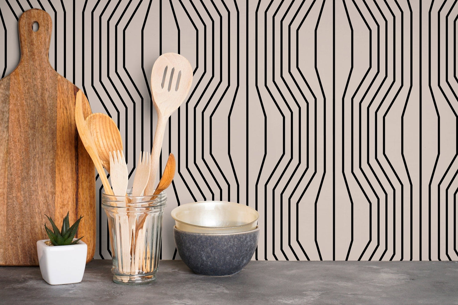 Geometric Illusion Wallpaper - C303 - WallTrend