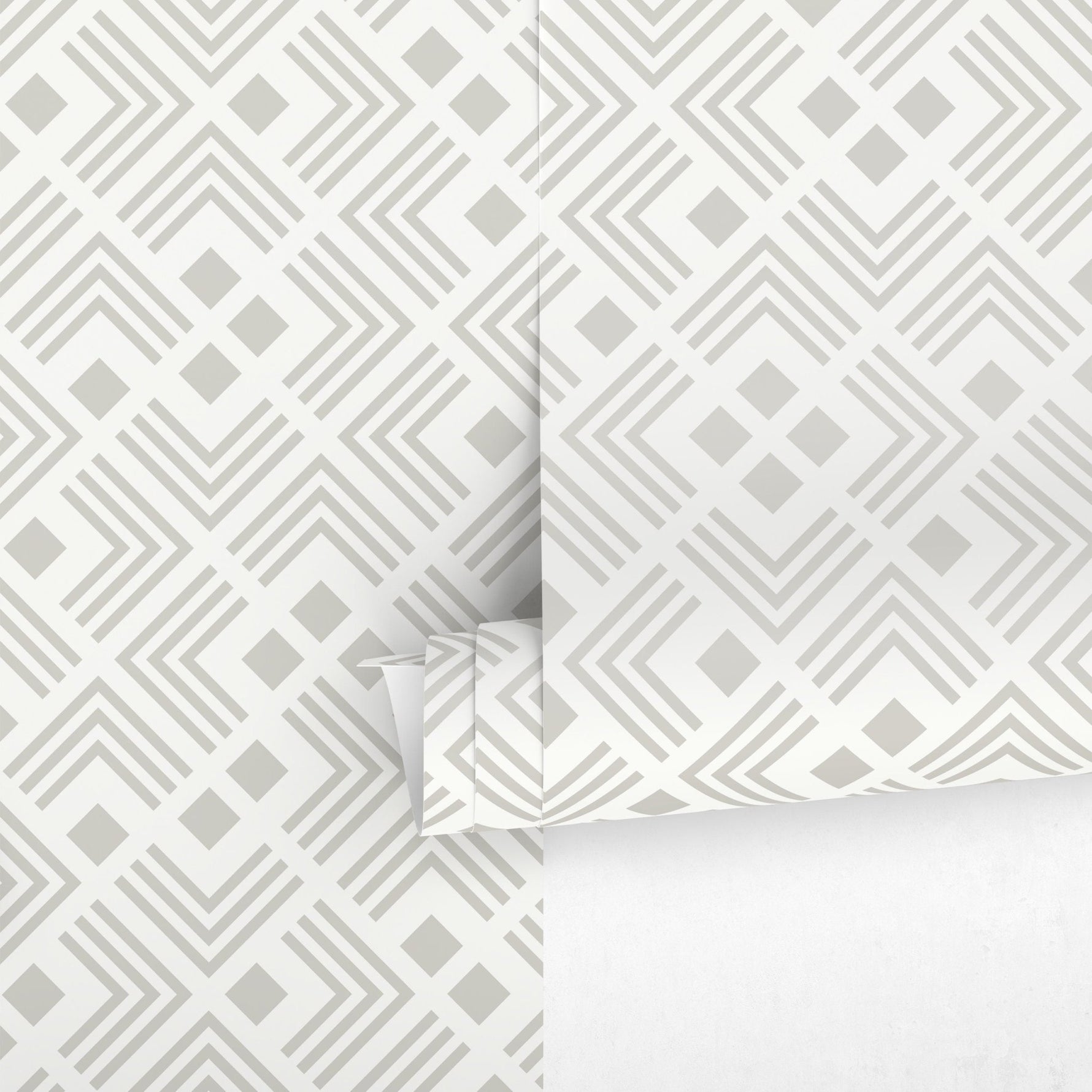 Geometric Illusion Wallpaper - C556 - WallTrend